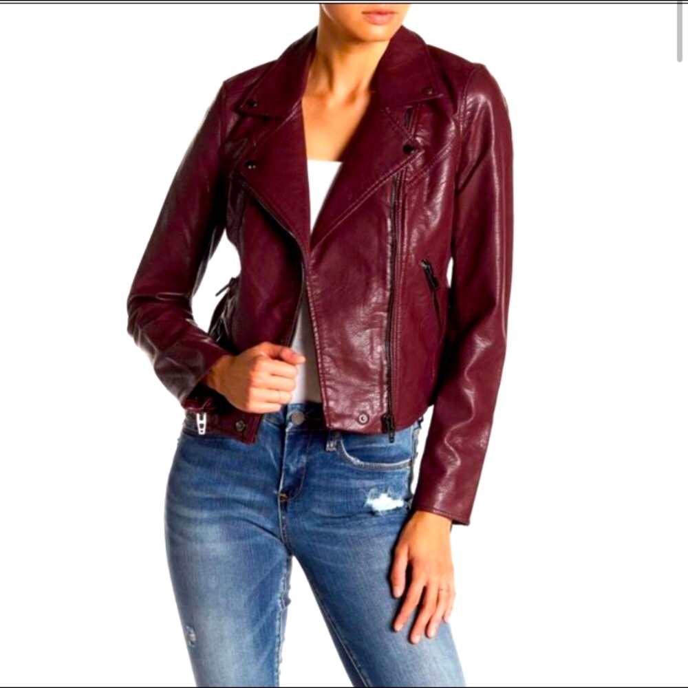 Blank NYC faux leather Moto jacket.